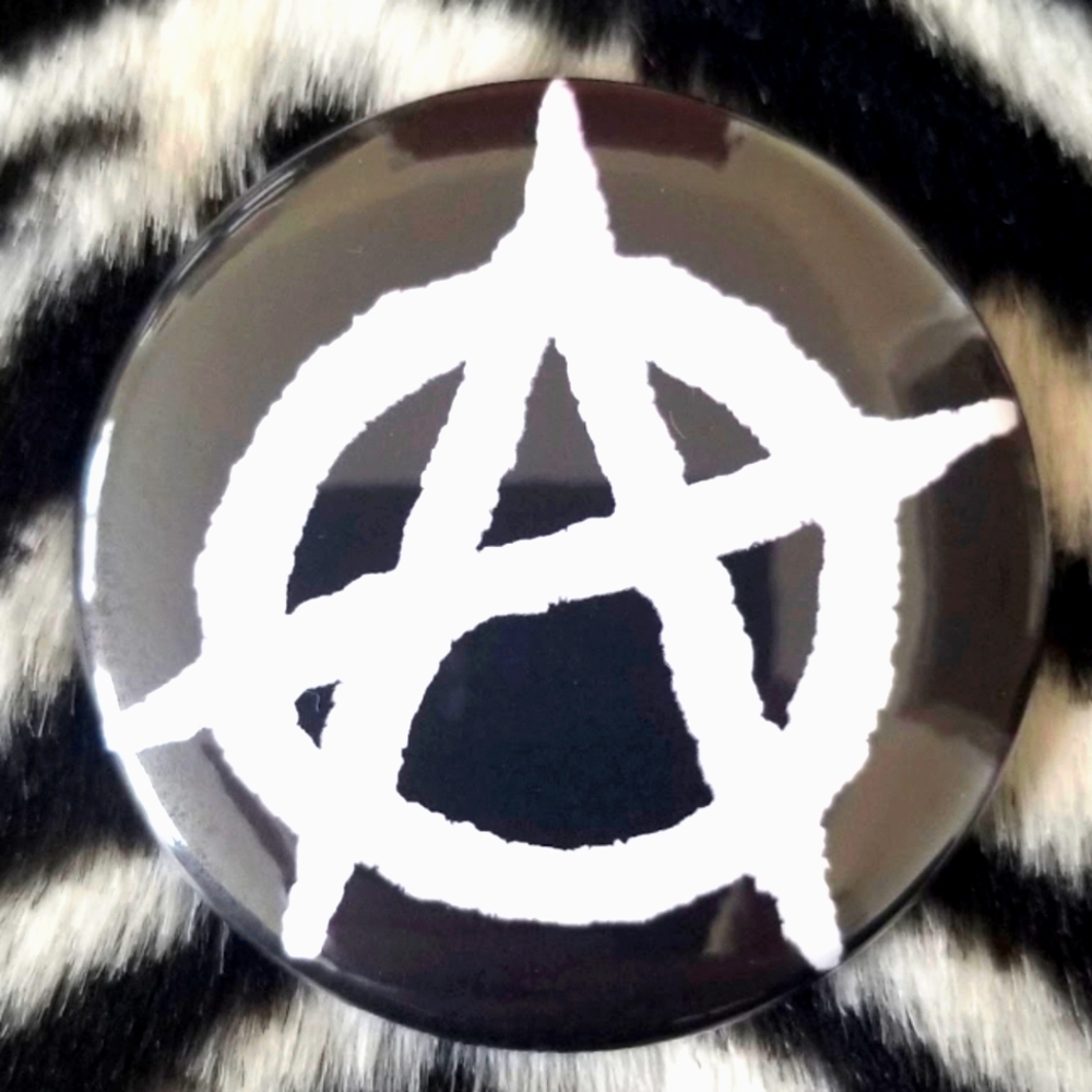 2.25 inch anarchy button badge pin